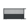 Portail aluminium coulissant BRANCA sur-mesure
