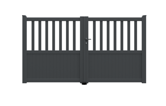 Portail aluminium battant BRANCA sur-mesure