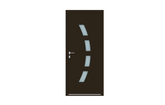 Porte aluminium CURVA sur-mesure