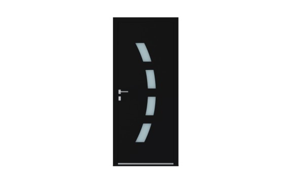 Porte aluminium CURVA sur-mesure