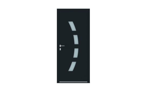 Porte aluminium CURVA sur-mesure