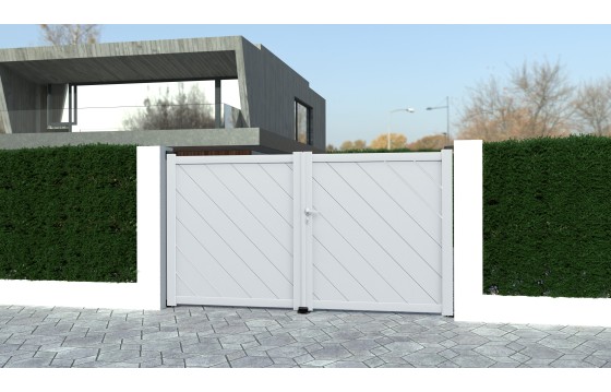 Portail aluminium battant ELZA sur-mesure