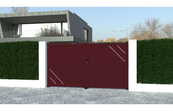 Portail aluminium battant ELZA sur-mesure
