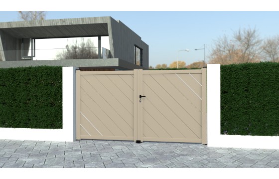Portail aluminium battant ELZA sur-mesure