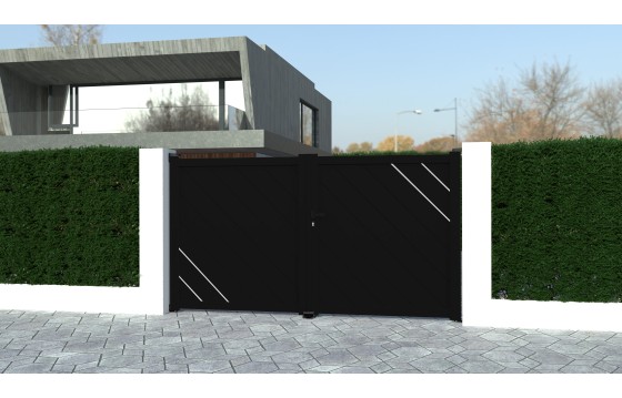 Portail aluminium battant ELZA sur-mesure