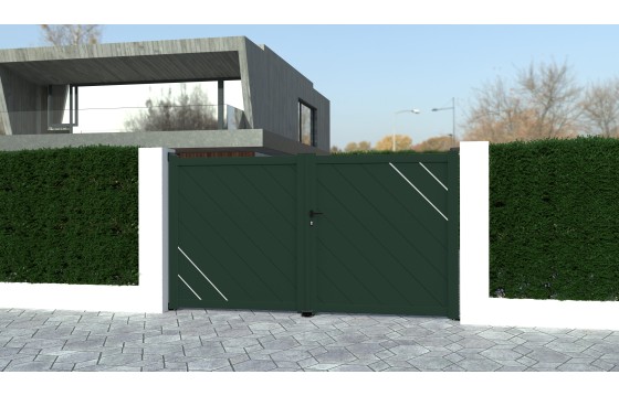 Portail aluminium battant ELZA sur-mesure