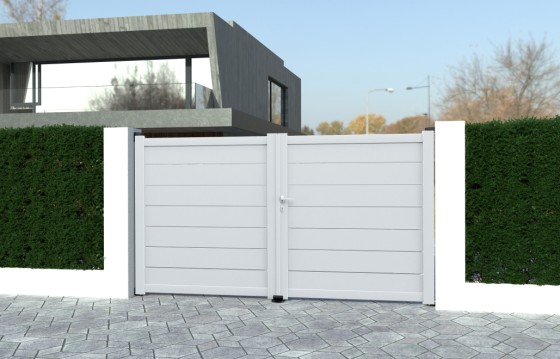 Portail aluminium battant ALVA sur-mesure