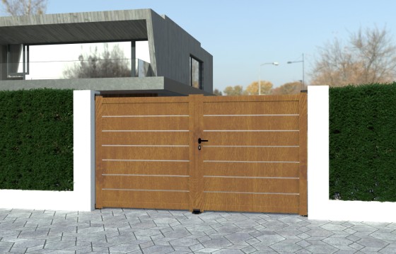 Portail aluminium battant ALVA sur-mesure
