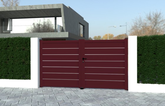Portail aluminium battant ALVA sur-mesure