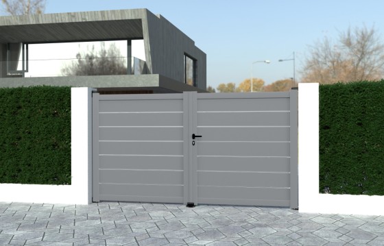 Portail aluminium battant ALVA sur-mesure