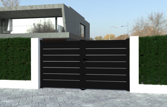 Portail aluminium battant ALVA sur-mesure