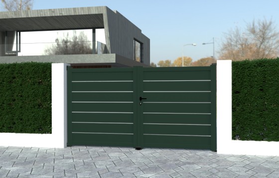 Portail aluminium battant ALVA sur-mesure
