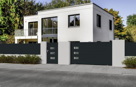 Portail aluminium coulissant DANA...