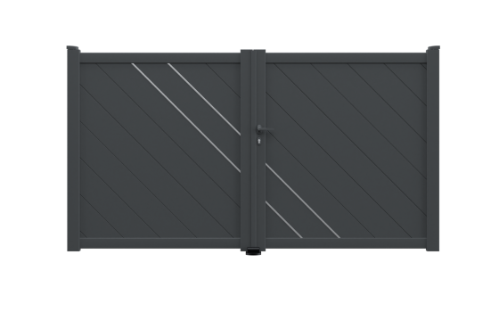 Portail aluminium battant DORA sur-mesure