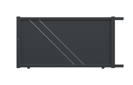 Portail aluminium coulissant DORA sur-mesure