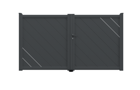 Portail aluminium battant ELZA sur-mesure