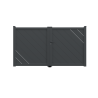 Portail aluminium battant ELZA sur-mesure