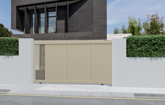 Portail aluminium coulissant FAUSTA sur-mesure