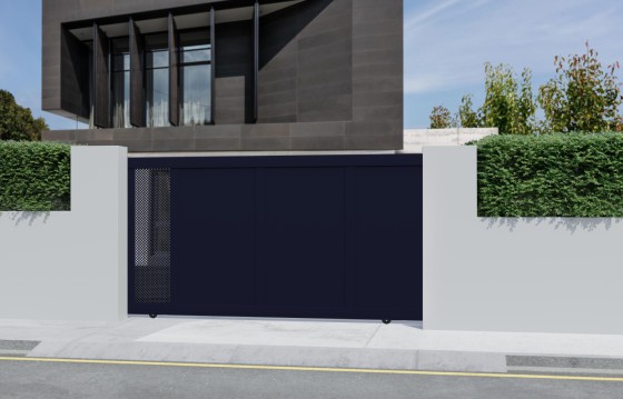 Portail aluminium coulissant FAUSTA sur-mesure