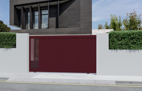 Portail aluminium coulissant FAUSTA sur-mesure
