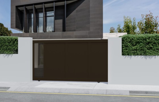 Portail aluminium coulissant FAUSTA sur-mesure