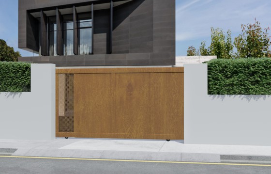 Portail aluminium coulissant FAUSTA sur-mesure
