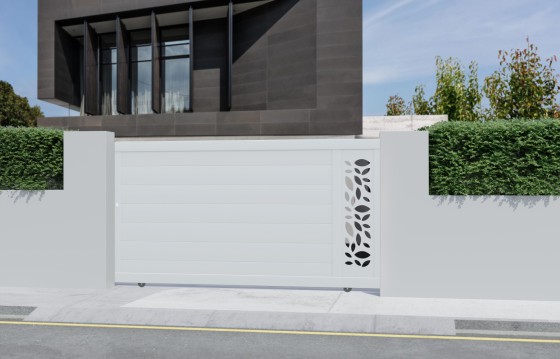 Portail aluminium coulissant FLOR sur-mesure