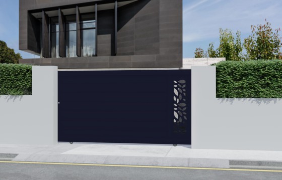 Portail aluminium coulissant FLOR sur-mesure