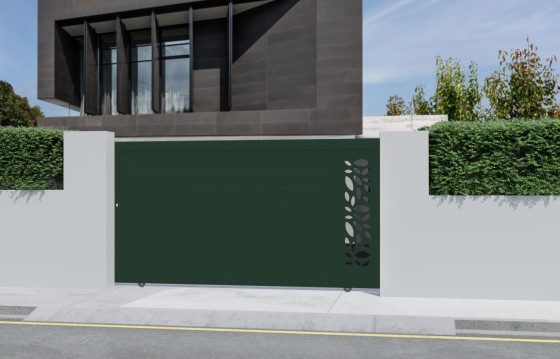 Portail aluminium coulissant FLOR sur-mesure