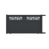 Portail aluminium coulissant FLORA sur-mesure