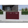 Portail aluminium coulissant FLORA sur-mesure