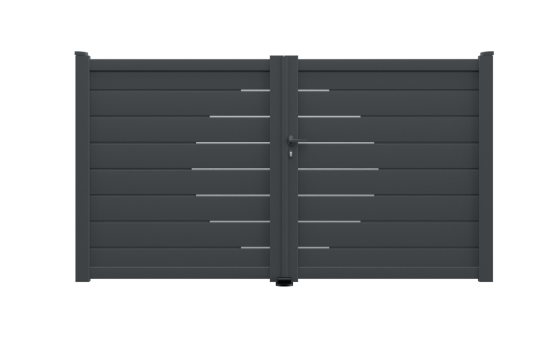 Portail aluminium battant LAUREA sur-mesure