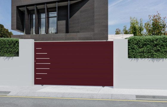 Portail aluminium coulissant LAUREA sur-mesure