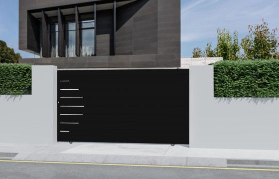 Portail aluminium coulissant LAUREA sur-mesure