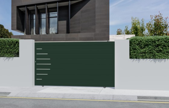 Portail aluminium coulissant LAUREA sur-mesure