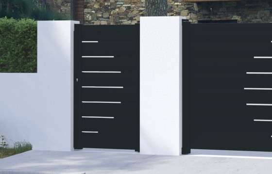 Portillon aluminium LAUREA sur-mesure