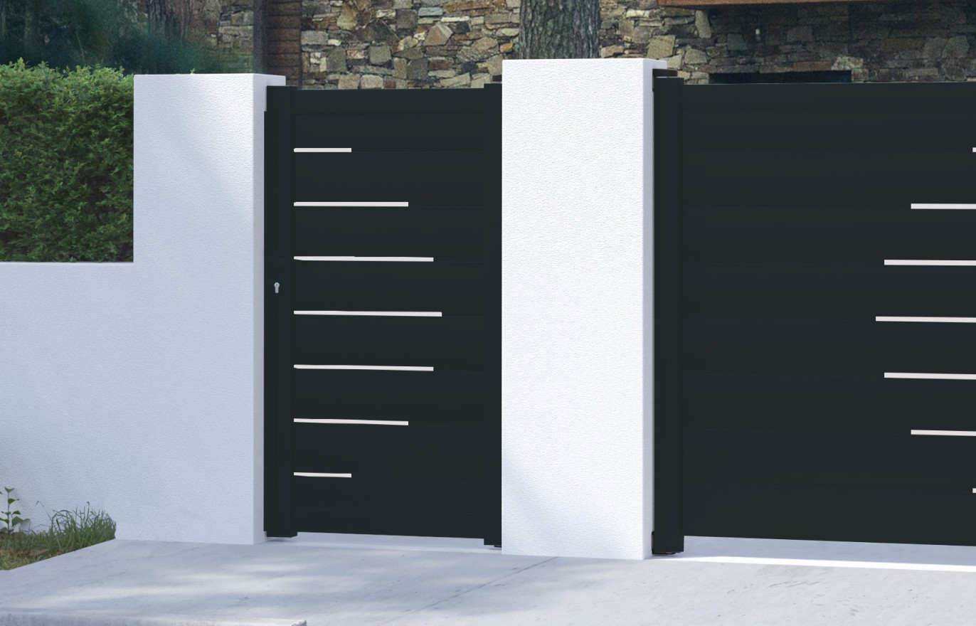 Portillon aluminium LAUREA sur-mesure