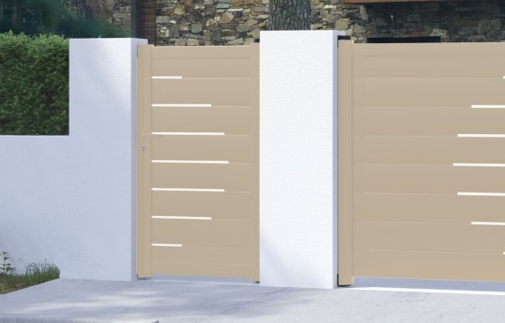 Portillon aluminium LAUREA sur-mesure