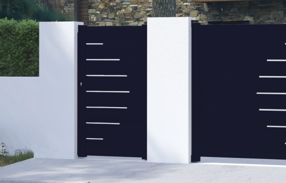 Portillon aluminium LAUREA sur-mesure