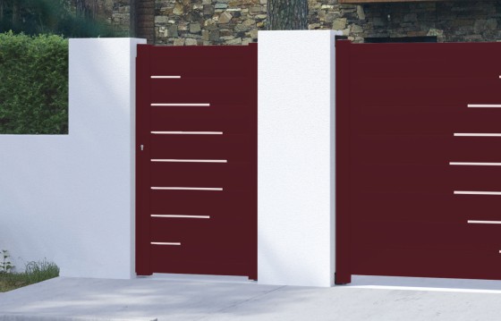 Portillon aluminium LAUREA sur-mesure