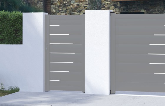 Portillon aluminium LAUREA sur-mesure