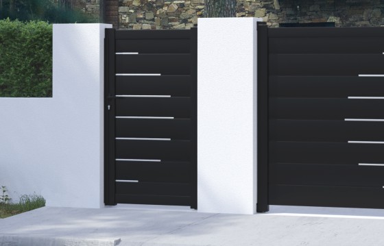 Portillon aluminium LAUREA sur-mesure