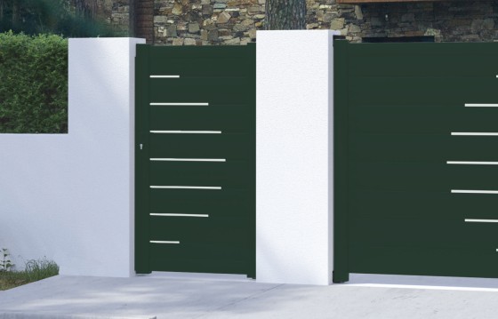 Portillon aluminium LAUREA sur-mesure