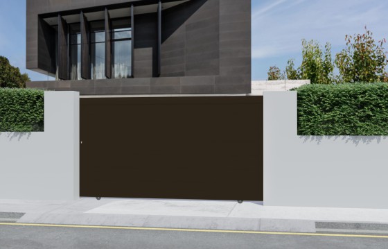Portail aluminium coulissant LEONOR sur-mesure