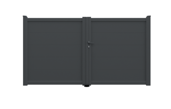Portail aluminium battant LIANA sur-mesure