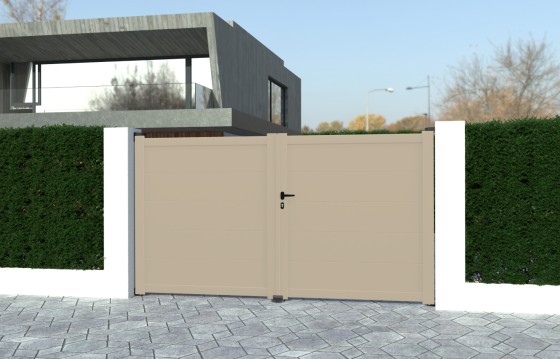 Portail aluminium battant LIANA sur-mesure