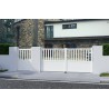 Portail aluminium battant BRANCA standard 3,5m Gris
