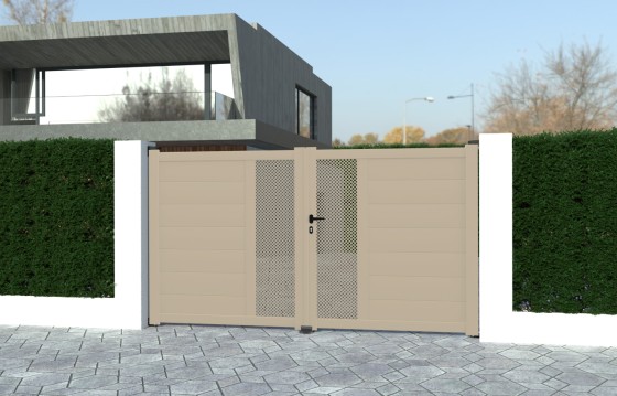 Portail aluminium battant LUZ sur-mesure