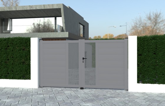 Portail aluminium battant LUZ sur-mesure