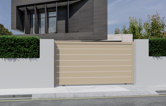 Portail aluminium coulissant ALVA sur-mesure